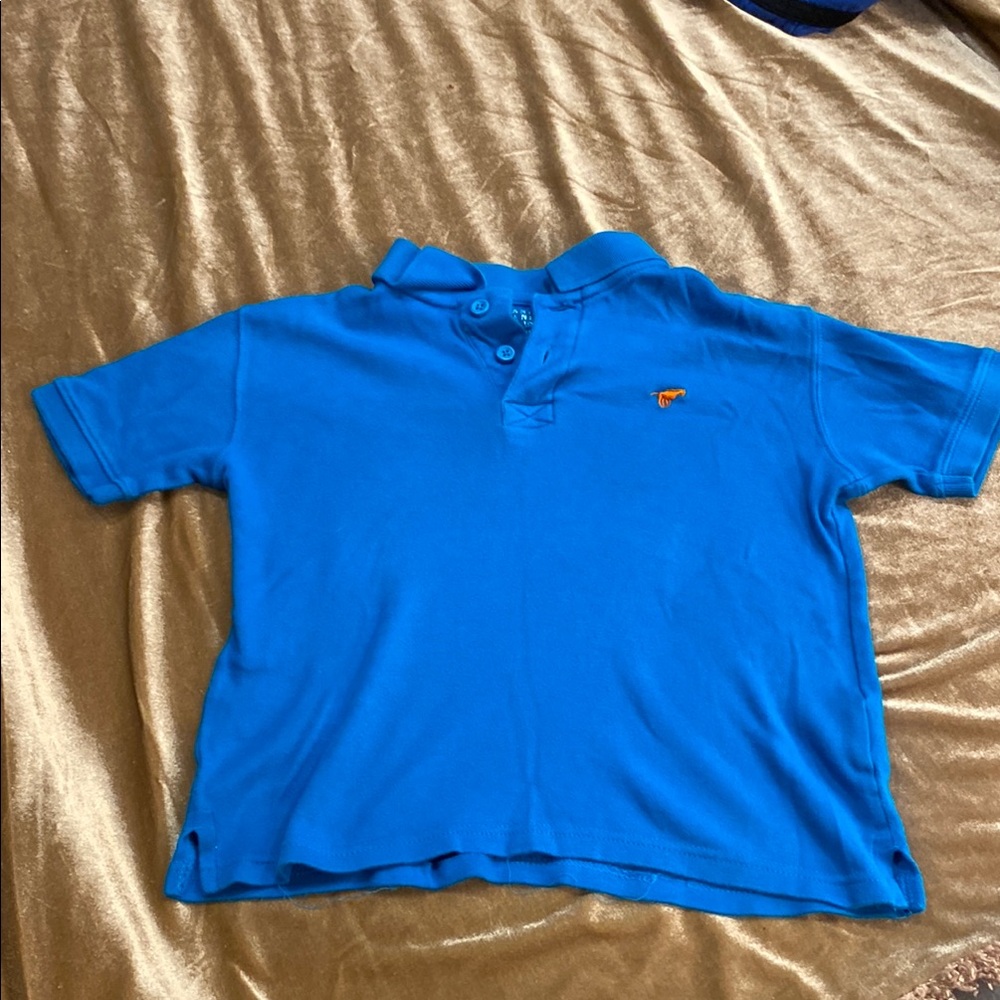 Wrangler Blue Polo Shirt Classic Short-Sleeve